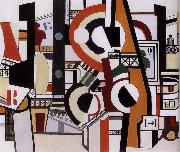 Fernard Leger The disk in the city oil